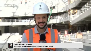 Matéria Rede Minas - Obras Arena MRV