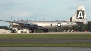 B-29 FiFi flying with B-25's & TBM's at Oshkosh 2013 Friday
