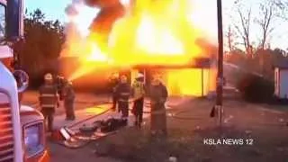 Snake on fire sets house on fire - caught on tape