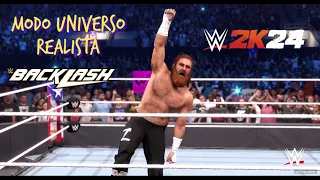 Modo Universo realista PLE #Backlash #WWE2K24 | Cap 4