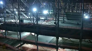 Arena MRV 9/9 à noite iniciaram a montagem de outro vão da arquibancada!outros trabalhos/ 13/08/2021