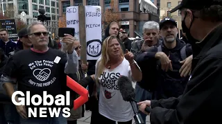 Coronavirus: Anti-mask protesters gather in Vancouver for "mega freedom rally"