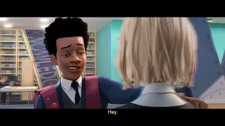 Miles Gets his Hand Stuck in Gwen's Hair | Spider-Man Into the Spider Verse