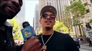 Juan Toscano-Anderson Talks Journey to His First Championship at Warriors Parade