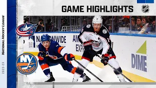 Blue Jackets @ Islanders 12/29 | NHL Highlights 2022