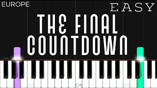 Europe - The Final Countdown | EASY Piano Tutorial