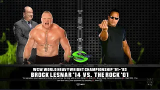 BROCK LESNAR VS THE ROCK SUMMER SLAM WCW WORLD HEAVYWEIGHT CHAMPIOMSHIP WWE2K24