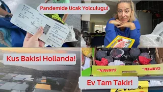 Kürkçü Dükkanına Döndük! ✈️✈️Hollanda’dayiz! Ev Tam Takir! Alisveris! Corona Zirve Yapti!#atesailesi