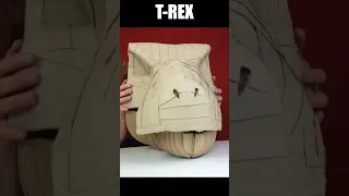 T-Rex Head from Cardboard