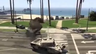 GTA 5 ( GTA V ) [ rhino tank ] crash