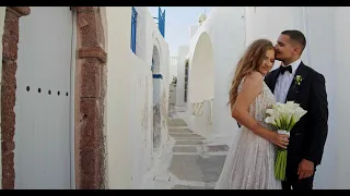 Glam Wedding in Santorini | Oana & Mihai