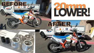 How to Lower Your KTM 20mm WP Suspension 20mm | KTM PN 79612955144 | XPLOR-USD Ø 48 mm & Xplor PDS