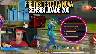 REAÇÃO DO FREITAS AO TESTAR A SENSI 200 NO MOBILE, ELE TESTOU AS NOVIDADES DA ATUALIZAÇÃO!!!