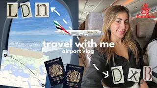 AIRPORT vlog || fly to Dubai with me :)