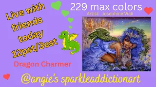 Live Jwall Diamond Painting for #Jwall2024 kit Dragon Charmer #sparkleaddiction