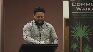 Michael Moore - Keynote speaker at the Community Waikato Conference, 'Strengthening through stories'