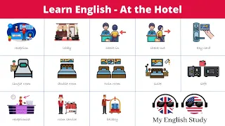 Learn English Vocabulary #34 | At the Hotel | Travel Vocabulary | 🏨✈️🌍