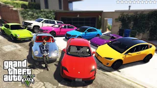 GTA 5 - Stealing Luxury Cars with Franklin!  (Real Life Cars #26)