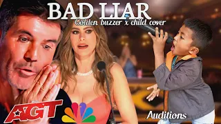 AGT judges cried hysterically | When they heard the song bad liar child with an extraordinary voice