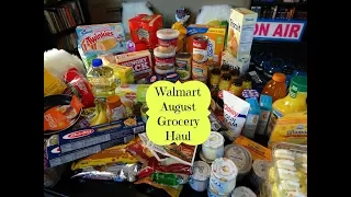 Walmart August Grocery Haul & Two Week Meal Plan