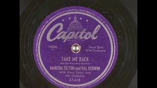 Take Me Back (1949) - Martha Tilton and Hal Derwin