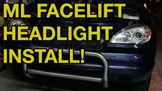 Mercedes-Benz ML Headlight Removal and Facelift Upgrade (W163)