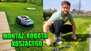 CZY ROBOT KOSZĄCY MA SENS?! Montaż przewodu ograniczającego i pierwsze koszenie. Ogród około 120 m2