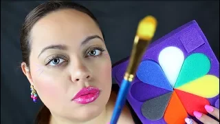 ASMR| Painting Your Face Roleplay - TINGLY Personal Attention & Layered Sounds