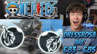 Giant Pica Descends! Steady Progress! Luffy's Army vs. Pica!! | One Piece - 683 - 685 | Reaction