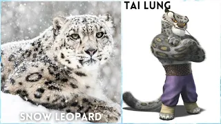 Kungu fu panda characters and real species | SuPeR DuPeR