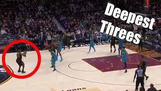 LeBron James DEEPEST THREES of his career