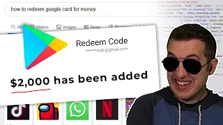 Redeeming Google Play Cards While Scammers Watch (they're mad)
