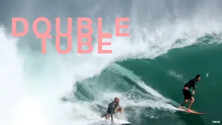 Kelly Slater and The King Of Indo Share A Barrel At Padang
