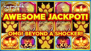 SHOCKING JACKPOT HANDPAY! Wonder 4 Collection Slot - OMG!!!