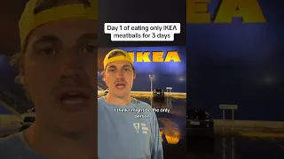 Day 1 of eating only IKEA meatballs for 3 days