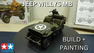 Tamiya 1/35 Jeep Willys MB - Build + Brush Painting