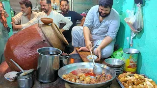 Peshawari Nashta : 200 Kg Shiekh Siri Paye - Head and Legs Fry, Pakistani Street Food in Peshawar