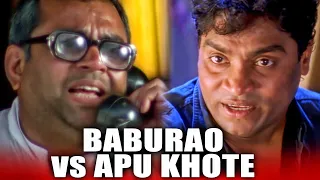 Baburao Vs Apu Khote | Paresh Rawal, Johnny Lever | Hera Pheri, Aamdani Atthani Kharcha Rupaiyaa