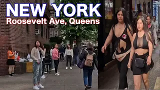 New York City’s Red Light District Walk - Roosevelt Avenue Queens NYC