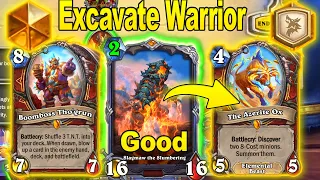 My Buffed Excavate Control Warrior Is Actually Fun & Great At Showdown in the Badlands | Hearthstone