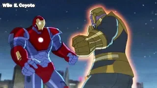 Iron Man Gigante vs Thanos ♦ Los Vengadores Unidos T02E26 ♦ Español Latino