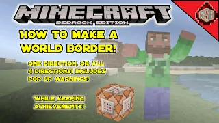 How to make a single axis (& multiple axis)  world border! (bedrock)