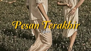 Pesan Terakhir - Lyodra (speed up + lyrics) | TikTok Version