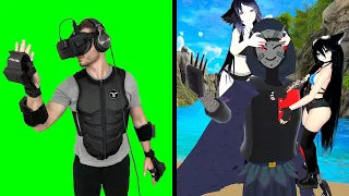 I let people touch my body in VR irl