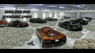 GTA 5 ONLINE  $800 000 000 SPENDING SPREE BUYING EVERYTHING IN THE GAME