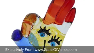 Murano Glass Picasso Hand OK Sign