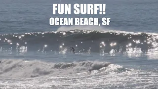 OCEAN BEACH SAN FRANCISCO SURFING!! President's Day, 2020 [Raw Footage]