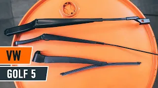 How to change windscreen wiper arm on VW GOLF 5 [TUTORIAL AUTODOC]