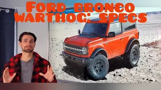 Ford Bronco Warthog: Engine, Acceleration and Off Road Coverage