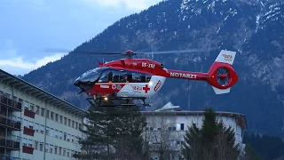 ARA Flugrettung - RK2 setzt um - H145 / EC145 T2 - OE-XRE - Krankenhaus Reutte / Tirol